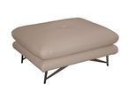 Hocker CALIA ITALIA "Cezanne, italienisches Design trifft erstklassigen Sitzkomfort, Leder", beige (1511 beige), B:90cm H:42cm T:70cm, Hocker, Hocker, Designhocker in besonders langlebigen & pflegeleichten Lederarten