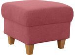 Polsterhocker HOME AFFAIRE "Palmera, B: 58 cm", lila (chianti), B:58cm H:48cm T:58cm, 100% Polyester;Struktur (100% Polyester);Luxus-Microfaser in Lederoptik (100% Polyester), Hocker, Polsterhocker, mit Stauraum, Federkern