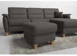 Polsterhocker HOME AFFAIRE "Palmera, B: 58 cm", braun (mocca), B:58cm H:48cm T:58cm, Luxus-Microfaser (100% Polyester);Struktur (100% Polyester);Luxus-Microfaser in Lederoptik (100% Polyester), Hocker, Polsterhocker, mit Stauraum, Federkern