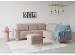 Ecksofa SIT & MORE "Sinatra L-Form", lila (flieder), B:251cm H:85cm T:231cm, 90% Polyester, 10% Polyamid, Sofas, Ecksofa, optional mit Kopfteilverstellung und Armteilfunktion