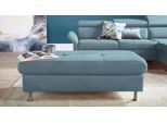 Hocker EXXPO - SOFA FASHION "Maretto Bankhocker mit tollem Sitzkomfort", blau, B:136cm H:46cm T:70cm, Luxus-Microfaser (100% Polyester), Hocker, Hocker, praktisches Staufach unter der Sitzfläche