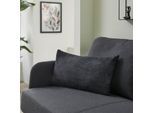Dekokissen ANDIAMO "Cord Kissen Emy, Kissenhülle mit Füllung", schwarz (schwarz, cord unifarben), B:50cm H:12cm L:30cm, Polyester, Dekokissen_Sitzkissen_Kissenhüllen, Dekokissen, Sofakissen, eckig, 40x40 oder 30x50 cm, auch als 4er Set erhältlich