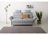 3-Sitzer HOME AFFAIRE "Westerland", silber, B:186cm H:90cm T:89cm, 100% Polyester, Sofas, 3-Sitzer, Federkern-Polsterung. wahlweise mit Armlehnfunktion
