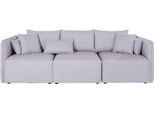 3-Sitzer OTTO HOME "Nöre", grau (hellgrau), B:262cm H:86cm T:90cm, Samtoptik (100% Polyester);Struktur (100% Polypropylene);Webstoff (100% Polyester;Struktur fein (100% Polyester));Luxus-Microfaser Lederoptik (100% Polyester);Baumwoll-/Leinenmix (60% Baumwolle, 40% Leinen), Sofas, 3-Sitzer, 3 Teile, in vielen Bezugsqualitäten und Farben s. auch "Nöre"