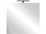 Badspiegel WELLTIME "Neutral", transparent (weiß, neutral), B:60cm H:75cm T:3cm, Spiegelglas, Spiegel, Badspiegel, Spiegel mit Beleuchtung LED, Breite 60, Höhe 75 cm