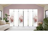 Schiebegardine HOME WOHNIDEEN "LOTUS", rosa (altrose), B:60cm H:245cm, Polyester, Gardinen, Schiebegardine, Schiebewand Seidenoptik, SET, Digitaldruck