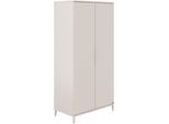 Kleiderschrank YUNY BY PAIDI "SISTER LOU inkl. Kleiderstangen und Einlegeböden", beige (cashmere, beige), B:94,7cm H:194,5cm T:52,4cm, Holzwerkstoff, Schränke, Kleiderschrank, Beige, zertifizierte Qualität, Soft-Close