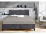 Spannbettlaken PRIMERA "Cozy Cotton Spannbetttuch", granit, B:190cm L:200cm, Biber, Obermaterial: 100% Baumwolle, Bettlaken, Spannbettlaken, in hochwertiger Qualität