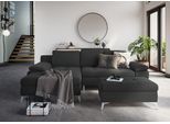 Stauraumhocker SIT & MORE "Latigo", grau (anthrazit), B:98cm H:44cm T:68cm, Hocker, Stauraumhocker, inklusive Stauraum