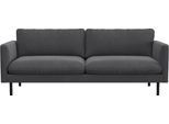 3,5-Sitzer FLEXLUX "Bolzano, Megasofa, aktuelles Design", grau (dervit grau), B:207cm H:61cm T:90cm, 100% Polyester, Sofas, 3 5-Sitzer, sehr bequem durch Kaltschaum, im Sitz, lose Sitz -& Rückenkissen