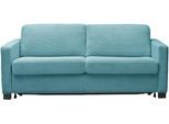 Schlafsofa HOME AFFAIRE "Vionelle, 2,5-Sitzer mit Kaltschaummatratze nach Wahl, Breite 186 cm", blau (petrol), B:186cm H:81cm T:98cm, 88% Polyester, 12% Polyacryl, Sofas, Schlafsofa, Dauerschläfer mit wahlweise Standard- oder Premium-Matratze