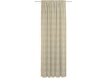 Vorhang ADAM "Romantic Puligny Light" Gr. 2, beige, B:142cm H:175cm, Jacquard, Baumwolle, Gardinen, Vorhang, aus 100% Bio-Baumwolle