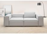 2-Sitzer HOME AFFAIRE "Watertown, modernes Sofa 246 cm breit, auch in Feincord", grau, B:246cm H:68cm T:118cm, 94% Polyester, 6% Nylon, Sofas, 2-Sitzer, stilvolles Sofa für 2 Personen mit extra breiter Sitzfläche