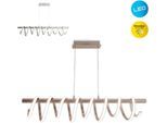 NÄVE LED Pendelleuchte "Belleza", silber (silberfarben), 1, 1 Stk., Leuchten, Hängeleuchte warmweiß, 3-Stufen-dimmbar, 35W, L:100cm, silberfarben, LED Pendelleuchte