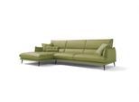 Ecksofa EGOITALIANO "FUNNY, hochwertiges & aktuelles Design, bequeme Rückenlehne, L-Form", grün (pistazie), B:265cm H:90cm T:225cm, Sofas, Ecksofa, hochwertiger Sitzkomfort, L-Form