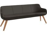 Essbank MUSTERRING "Tavia", braun (dunkelbraun, wildeiche), B:220cm H:87cm T:66cm, Sitzbänke, Essbank, Stativgestell Wildeiche massiv geölt, Breite 180, 200 oder 220 cm