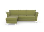 Ecksofa SIT & MORE "Visby L-Form", grün, B:248cm H:87cm T:162cm, Sofas, Ecksofa, wahlweise mit Bettfunktion und Bettkasten, frei im Raum stellbar