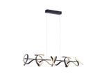 JUST LIGHT LED Deckenleuchte "CURLS", schwarz, 4, 1 Stk., Leuchten, LED, LED Deckenleuchte