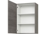 Hängeschrank KOCHSTATION "KS-Trea O60-90", grau (eichefarben grau), B:60cm H:90cm T:35cm, Schränke, Hängeschrank, inklusive zwei Einlegeböden, Breite 60 cm, Höhe 90 cm