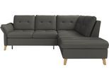 Ecksofa SIT & MORE "Göteborg", grau (anthrazit), B:250cm H:90cm T:226cm, Sofas, Ecksofa, inkl. Sitztiefenverstellung, wahlweise mit Bettfunktion & Bettkasten