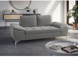 2-Sitzer SIT & MORE "Latigo", grau, B:191cm T:90cm, Sofas, 2-Sitzer, mit hochwertigen Metallfüßen