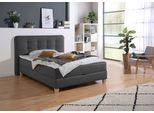 Boxbett HOME AFFAIRE, grau (anthrazit), B:158cm L:210cm, Komplettbetten, Boxbett, inklusive Kaltschaum-Topper und Bettkasten