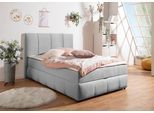 Boxbett OTTO HOME "Hartley inkl. Bettkasten und Topper, auch in Überlänge erhältlich", grau, B:132cm L:210cm, Komplettbetten, Boxbett, wahlweise mit Bonnell- oder TTFK-Matratze in H2, H3 o. H4 erhältlich