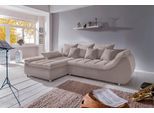 Ecksofa HOME AFFAIRE "Imola, bequem, aktuelle Steppung im Sitz, L-Form, Breite 270cm", braun (hellbraun), B:270cm H:90cm T:170cm, Microfaser PRIMABELLE (100% Polyester) / Struktur (82% Polyester, 9% Viscose, 7% Baumwolle, 2% Nylon);Kunstleder SOFTLUX / Struktur (82% Polyester, 9% Viscose, 7% Baumwolle, 2% Nylon);Cord (93% Polyester, 7% Polyamid), Sofas, Ecksofa, wahlweise mit Bettfunktion