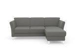 Ecksofa SIT & MORE "Visby L-Form", grau, B:248cm H:87cm T:162cm, Sofas, Ecksofa, wahlweise mit Bettfunktion und Bettkasten, frei im Raum stellbar