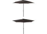 Sonnenschirm GARDEN PLEASURE, grau (anthrazit), Bezug: 100% Polyester, Standschirme, Sonnenschirm, Ø 300 cm, anthrazit