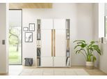 Büromöbel-Set HOME AFFAIRE "CiTY/GiRON", weiß, B:140cm H:200cm T:40cm, Arbeitsmöbel-Sets, Büromöbel-Set
