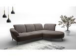 Ecksofa SIT & MORE "Dance, L-Form, inkl. Sitztiefenverstellung", braun (schlamm), B:313cm H:91cm T:208cm, 100%Polyester, Sofas, Ecksofa, inkl. Click&Seat, optional mit Kopfteilverstellung