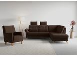 Ecksofa SIT & MORE "Göteborg", braun (dunkelbraun), B:250cm H:90cm T:226cm, Sofas, Ecksofa, inkl. Sitztiefenverstellung, wahlweise mit Bettfunktion & Bettkasten