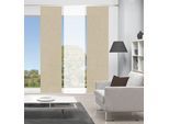 Schiebegardine VISION S "PIVE 3er SET" Gr. 1, beige (sand), B:60cm H:260cm, Polyester, Gardinen, Schiebegardine, Schiebevorhang Digidruck 3er Set PIVE