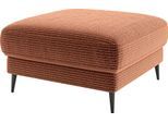 Polsterhocker HOME AFFAIRE "Downtown", braun (rost), B:80cm H:44cm T:80cm, 100% Polyester, Hocker, Polsterhocker, passend zur Serie, auch in Cord