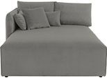 Ottomane OTTO HOME "Nöre", grau, B:138cm H:86cm T:168cm, 92% Polyester, 8% Polyamid, Sofas, Ottomane, Lounge-Modul - zum eigenen Zusammenstellen, Breite 138cm, Tiefe 168cm