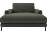 Chaiselongue HOME AFFAIRE "Downtown Loungemöbel zum Relaxen, B/T/H: 132/170/84 cm", grün (oliv), B:132cm H:84cm T:170cm, 95% Polyester, 5% Nylon, Sofas, Chaiselongue, auch in Bouclé, Cord und Easy care - leicht mir Wasser zu reinigen