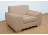 Sessel DOMO COLLECTION "Ricardo zeitlos, elegante Armlehnen, komfortabel", beige (natur), B:125cm H:81cm T:95cm, PRIMABELLE- Microfaser (100% Polyester);Luxus-Kunstleder;Strukturstoff (90% Polyester, 10% Polyacryl), Sessel, Sessel