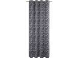 Vorhang ADAM "Flower Cuvée Light" Gr. 3, blau (indigo), B:145cm H:225cm, Jacquard, Baumwolle (Bio-Baumwolle), Gardinen, Vorhang, aus 100% Bio-Baumwolle, Made in Germany