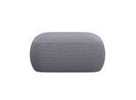 Pouf FLEXLUX "Torino, rund, bodennah, Sitzhocker, Polsterhocker", grau (steel), B:91cm H:46cm T:91cm, Poufs, Pouf, Modernes, organisches Hocker-Design, Kaltschaum, Wellenunterfederung