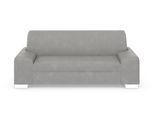 2,5-Sitzer DOMO COLLECTION "Anzio kubisches Design, flache Armlehnen, Breite 214cm", grau (hellgrau), B:214cm H:85cm T:93cm, Sofas, 2 5-Sitzer, Mit Federkern