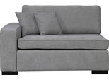 Sofaelement HOME AFFAIRE "Skara XXL", grau (hellgrau), B:140cm H:86cm T:130cm, 100% Polyester, Polsterelemente, Sofaelement, Modul XXL - zum eigenen Zusammenstellen, Armlehne links/rechts wählbar