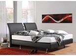 Boxspringbett HOME AFFAIRE "Polo", grau (anthrazit), B:195cm L:220cm, Matratzenbezug: Drell (60% Baumwolle, 40% Polyester), Komplettbetten, Boxspringbett, in 3 Matratzenarten, 3 Breiten und 4 Farben