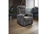 TV-Sessel SIT & MORE "Morten", grau (dunkelgrau), B:76cm H:111cm T:78cm, Luxus-Kunstleder;NaturLEDER (echtes Rindsleder);Luxus-Microfaser (100% Polyester), Sessel, TV-Sessel, in Größe S, wahlweise mit Motor und Aufstehhilfe