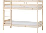 Etagenbett HOPPEKIDS "ECO Comfort Kinderbett 90x200 oder 70x160 aus Massivholz in 4 Farben", beige (natur), B:81cm H:140cm L:166cm, Etagenbetten, Etagenbett, TÜV, FSC und Nordisches Umweltzeichen – wahlweise mit Matratzen