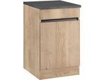 Spülenschrank OPTIFIT "Roth", braun (wildeichefarben, wildeichefarben), B:50cm H:88cm T:60cm, Schränke, Spülenschrank, Breite 50 cm