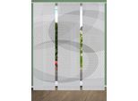 Schiebegardine HOME IN GREEN "DACIO 3ER SET" Gr. 1, grau, B:60cm H:245cm, Polyester, Gardinen, Schiebegardine, SET DIGITALDRUCK,BAMBUSOPTIK RECYCELT