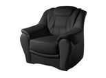 Sessel SIT & MORE "Bellevue", schwarz, B:98cm H:94cm T:95cm, Luxus-Microfaser ALTARA NUBUCK (100% Polyester);SOFTLUX-Kunstleder;NaturLEDER (echtes Rindsleder), Sessel, Sessel