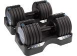 Hantel-Set PRO FORM "ProForm Hanteln mit einstellbarer Last (2 x 20 kg)", schwarz, Hanteln, 40 kg, Kunststoff, Stahl, Hantel-Set