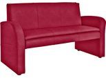 Polsterbank EXXPO - SOFA FASHION "Cortado, elegant und zeitlos, bequem", rot, B:162cm H:89cm T:67cm, Luxus-Microfaser (100% Polyester), Sitzbänke, Polsterbank, hohe Bodenfreiheit, schöne Detailverarbeitung, wahlweise Lederbezug